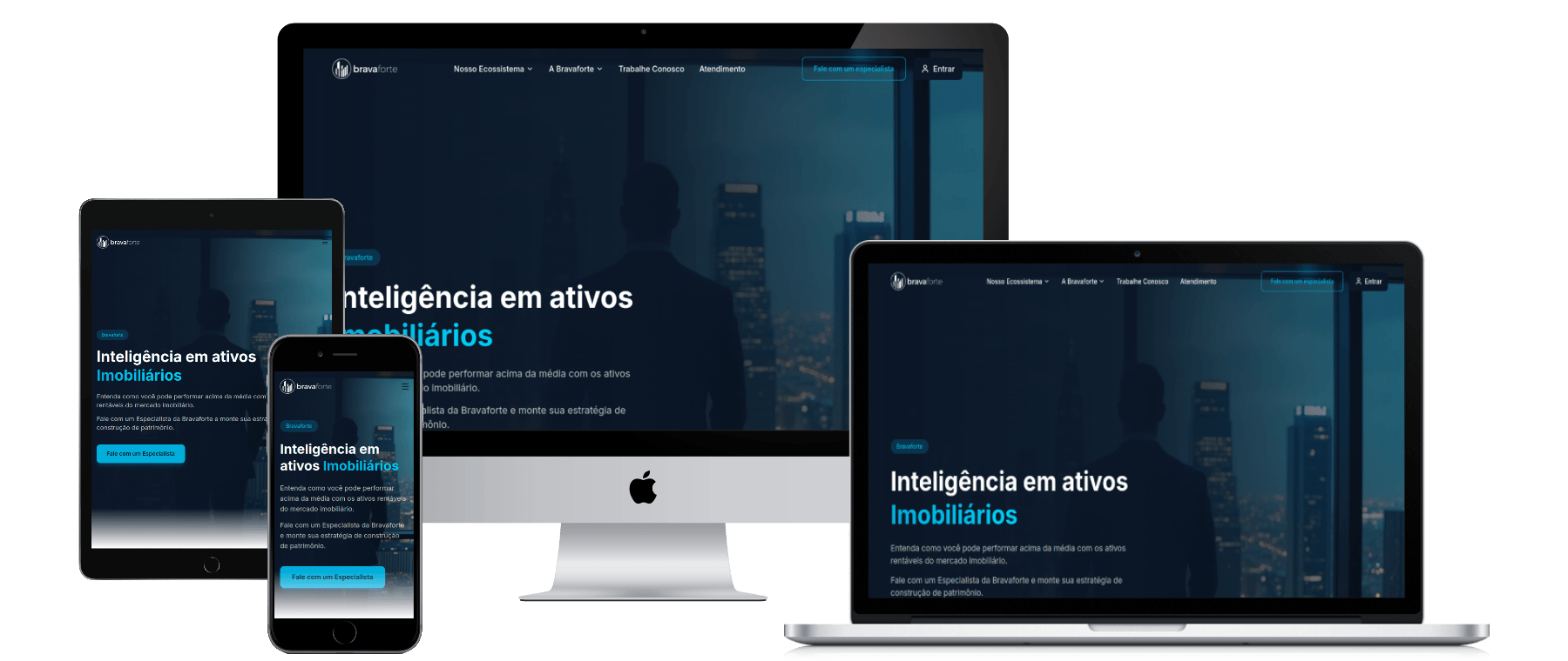 Exemplo de site institucional WordPress desenvolvido pela Sites Geniais